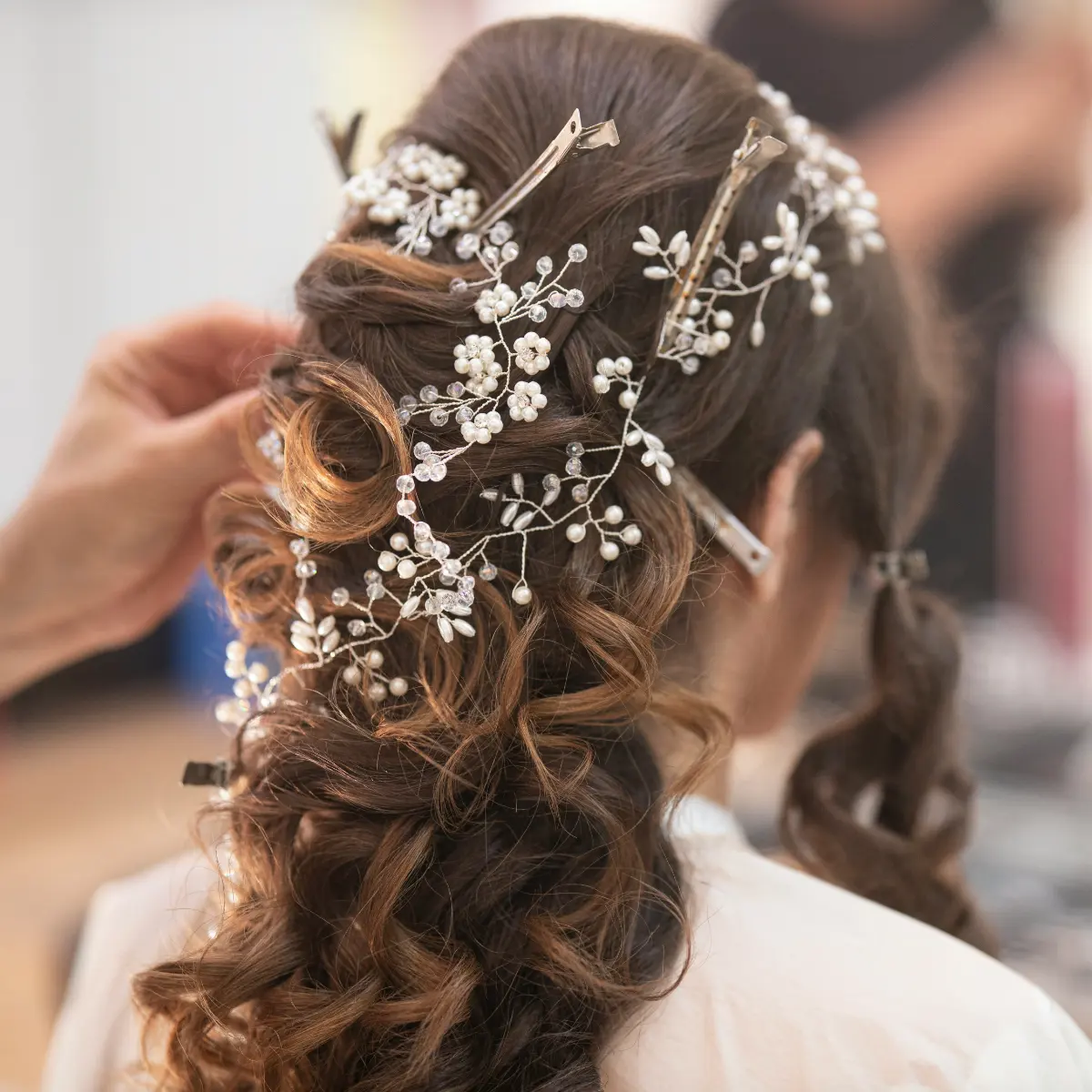 Elegant uppsättning inför fest eller bröllop